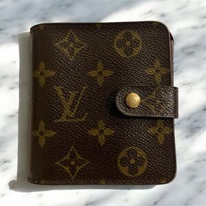 Louis Vuitton Brown and Gold Monogram Wallet